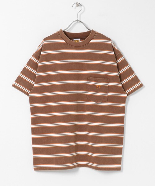 URBAN RESEARCH Sonny Label（アーバンリサーチサニーレーベル）の「HANG TEN　LA HOJJA BORDER T-SHIRTS（Tシャツ/カットソー・メンズ・OFF/BRWON・M/L）」の17枚目の写真