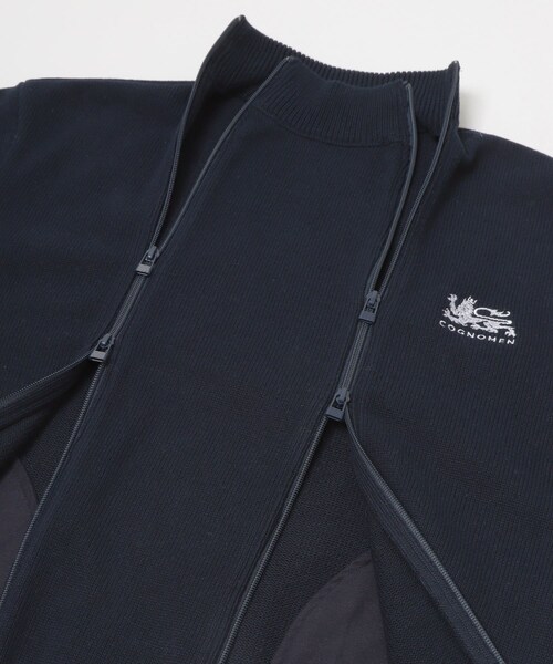 URBAN RESEARCH(アーバンリサーチ)の「COGNOMEN W.ADJUSTABLE KNIT TRACK JACKET(ニット/セーター・レディース・NAVY/GREY・M)」の7枚目の写真
