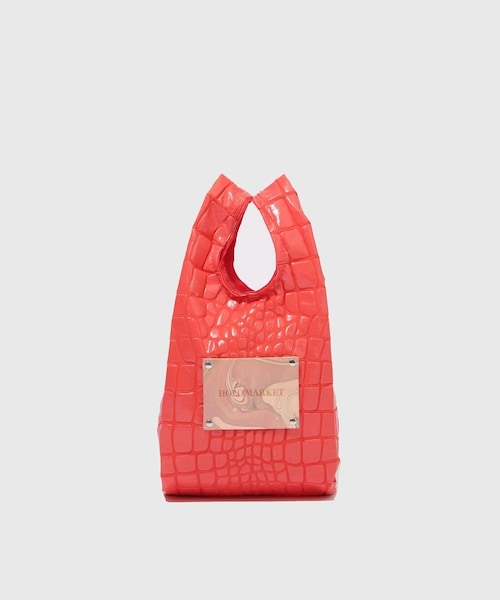 ADAM ET ROPE'（アダムエロペ）の「【HOLO MARKET/ホロマーケット】UMASETEYO Mini Tote Bag（トートバッグ・メンズ・キナリ/ネイビー/オレンジ・F）」の3枚目の写真