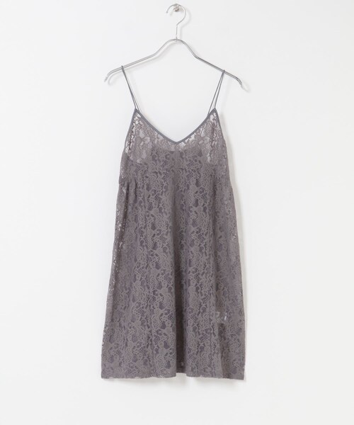 SENSE OF PLACE by URBAN RESEARCH(センスオブプレイスバイアーバンリサーチ)の「レースキャミチュニック(キャミソール・レディース・IVORY/GRAY/BLACK・One)」の21枚目の写真