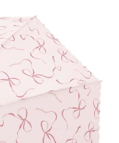 ROPE' PICNIC（ロペピクニック）の「【Wpc.】【晴雨兼用】ハートリボン長傘（長傘・レディース・ホワイト系/ブラウン/ピンク・F）」の11枚目の写真