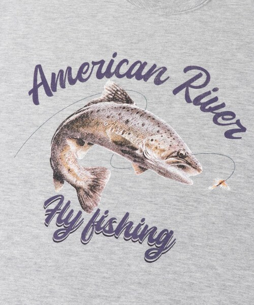ITEMS URBANRESEARCH（アイテムズ アーバンリサーチ）の「クルーネックスエット fishing（スウェット・メンズ・OML/GRY/BLK・M/L）」の16枚目の写真