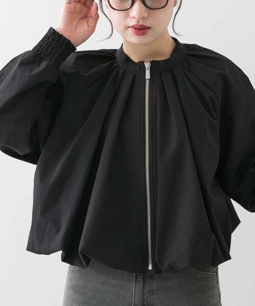 SENSE OF PLACE by URBAN RESEARCH（センスオブプレイスバイアーバンリサーチ）の「バルーンブルゾン（ブルゾン・レディース・BEIGE/BLACK/IVORY・one）」の2枚目の写真