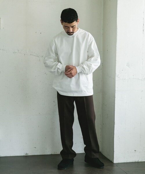 URBAN RESEARCH DOORS(アーバンリサーチドアーズ)の「10.5オンス ヘビーウェイトロングスリーブTシャツ(Tシャツ/カットソー・メンズ・WHITE/ASH GRAY/INK BLACK/PURPLE・M/L)」の10枚目の写真