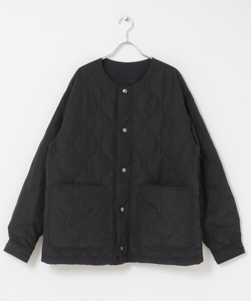 URBAN RESEARCH DOORS(アーバンリサーチドアーズ)の「FORK&SPOON SORONAリバーシブルブルゾン(ブルゾン・メンズ・BLACK/KHAKI/BEIGE・4/5)」の12枚目の写真