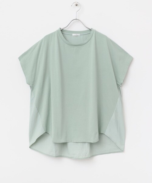 ITEMS URBANRESEARCH（アイテムズ アーバンリサーチ）の「ナイロンドッキングフレンチプルオーバー（Tシャツ/カットソー・レディース・NVY×OFF/OFF×BLK/MNT・FREE）」の19枚目の写真