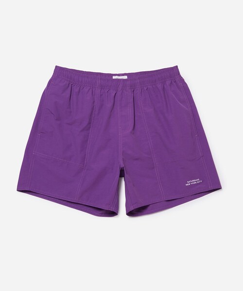 Saturdays NYC（サタデーズ ニューヨークシティ ）の「Talley Swim Short（水着・メンズ・チャコール/グリーン/パープル・L/M/S/XL）」の18枚目の写真
