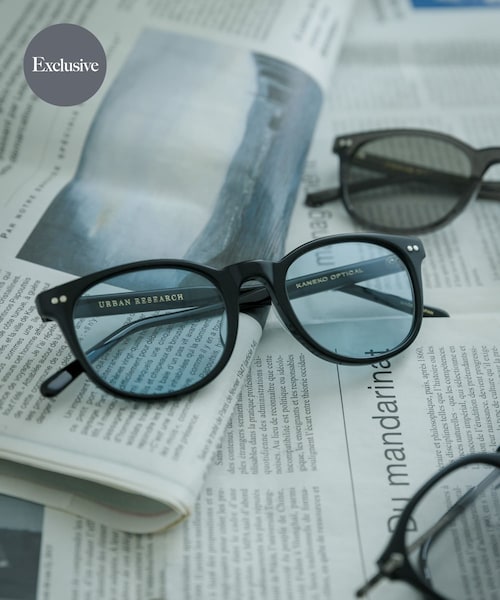 URBAN RESEARCH(アーバンリサーチ)の「『別注』KANEKO OPTICAL×URBAN RESEARCH URA-1(メガネ・メンズ・BK×BL/CGY×GRN・-)」の1枚目の写真