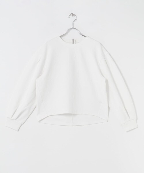 URBAN RESEARCH ROSSO（アーバンリサーチロッソ）の「タックスリーブジャガードスウェット（スウェット・レディース・WHITE/BLACK・FREE）」の6枚目の写真