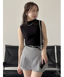 dazzlin | コンパクトノースリニットトップス(ニット/セーター)