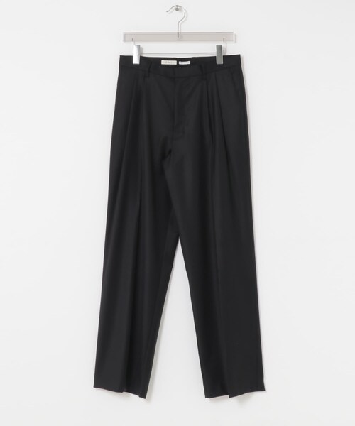 URBAN RESEARCH(アーバンリサーチ)の「FUJI WOOL SILK TWO TUCK SLACKS(その他パンツ・メンズ・BLACK・5/6)」の1枚目の写真