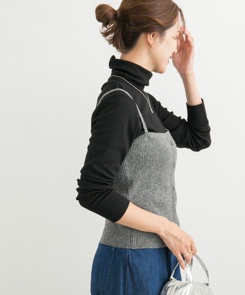 URBAN RESEARCH DOORS（アーバンリサーチドアーズ）の「リブニットビスチェ（その他トップス・レディース・杢CHARCOAL/BEIGE・M）」の6枚目の写真