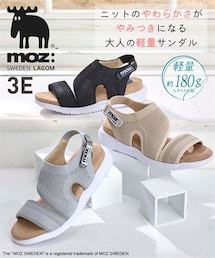 nissen | moz(モズ)厚底軽量ニットサンダル(ワイズ3E)(サンダル)