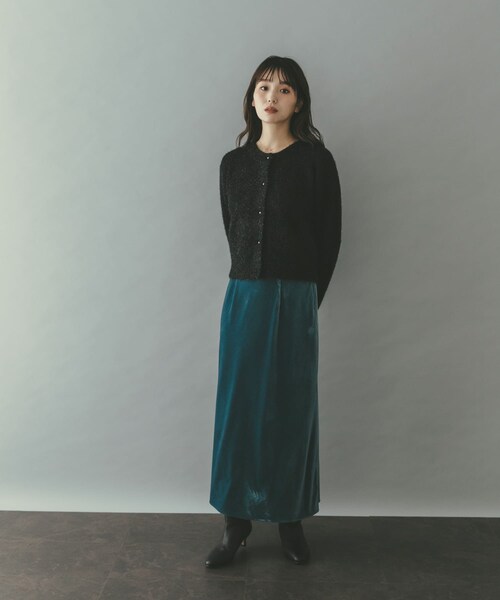 URBAN RESEARCH ROSSO（アーバンリサーチロッソ）の「ラメシャギーカーディガン（カーディガン/ボレロ・レディース・BLUE GRAY/BLACK・Free）」の8枚目の写真