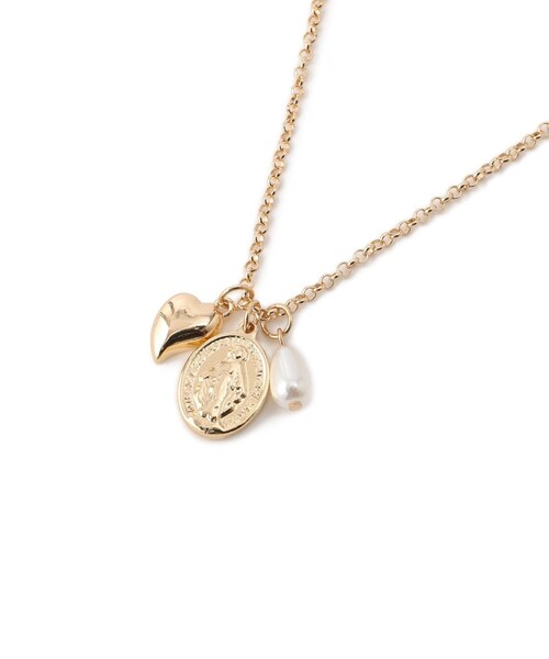 VIS（ビス）の「チャームコンビチェーンネックレス（ネックレス・レディース・ゴールド/シルバー・F）」の11枚目の写真