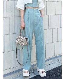 EMODA | 【セットアップ着用可】ハイウエストセミワイドパンツ(その他パンツ)