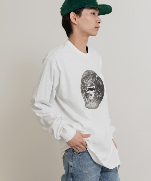 THE GOODLAND MARKET（ザグッドランドマーケット）の「That’s　RE the Long Tee (Earth)（Tシャツ/カットソー・メンズ・BK/WH・M/L/XL）」の9枚目の写真