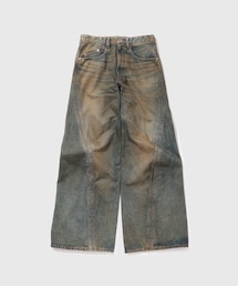 ADAM ET ROPE' | 【NVRFRGT/ネヴァーフォーゲット】3D TWISTED WIDE LEG JEANS MUD FADE(デニムパンツ)