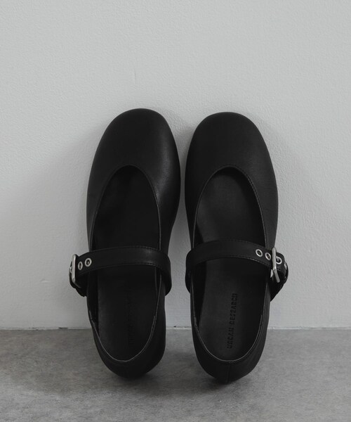 URBAN RESEARCH（アーバンリサーチ）の「レザーバレエシューズ（バレエシューズ・レディース・BLACK・23.5/24/24.5/25）」の5枚目の写真