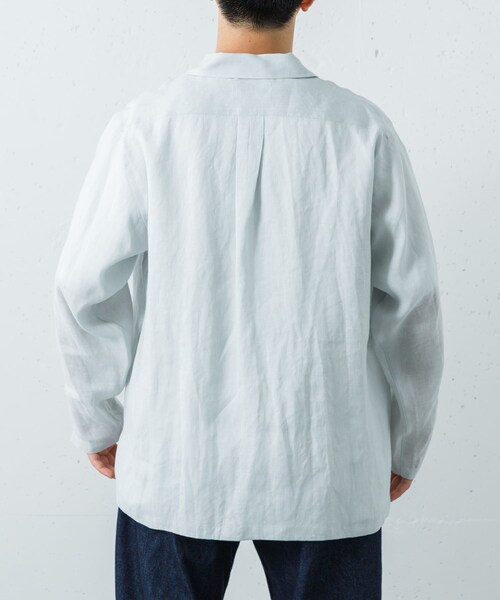 URBAN RESEARCH（アーバンリサーチ）の「MARKAWARE　COMFORT FIT OPEN COLLAR（シャツ/ブラウス・メンズ・TAUPE/ICE/BLACK・1/2）」の15枚目の写真