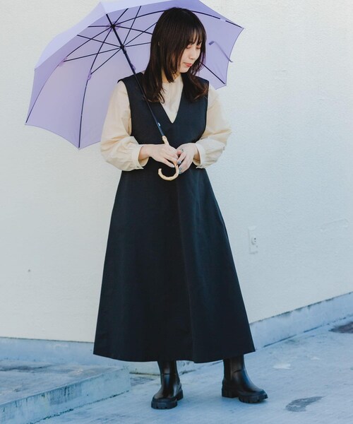 RODE SKO（ロデスコ）の「厚底サイドゴアラバーブーツ（レインシューズ・レディース・BLACK・36/37/38）」の12枚目の写真