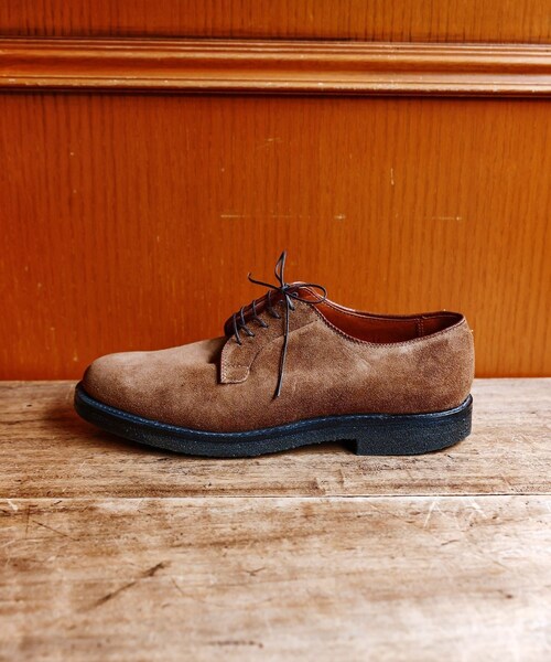 ADAM ET ROPE'（アダムエロペ）の「【ALDEN for WILD LIFE TAILOR】CLIPPER PLAIN TOE　 CALF SUEDE（ドレスシューズ・メンズ・ベージュ・24.5/25.0/26.0/26.5/27.0/28.0）」の11枚目の写真