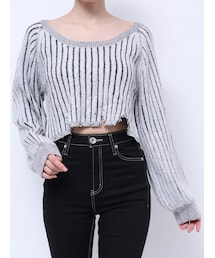 GYDA | バイカラー2WAYニットトップス(ニット/セーター)