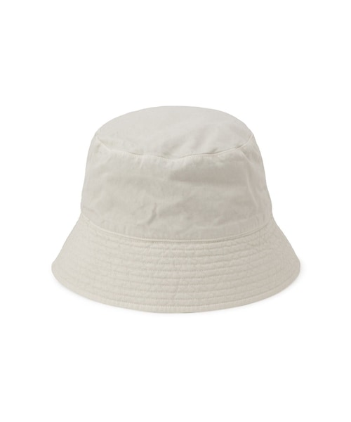 ADAM ET ROPE'（アダムエロペ）の「【AURALEE(オーラリー)】GARMENT-DYED FINX CHINO BUCKET HAT MADE BY KIJIMA TAKAYUKI（ハット・レディース・ホワイト/キナリ/ネイビー・F）」の2枚目の写真