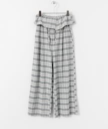 KBF | ラップウエストイージーチェックパンツ∴(チノパンツ)