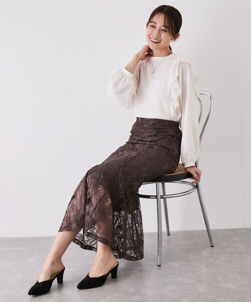 Jayro（ジャイロ）の「レースマーメードスカート（スカート・レディース・ブラック/ブラウン系/ピンク・F）」の17枚目の写真