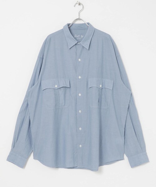 URBAN RESEARCH（アーバンリサーチ）の「PORTER CLASSIC　ROLL UP CHAMBRAY SHIRTS（シャツ/ブラウス・メンズ・BLU・XL/XXL/XXXL）」の2枚目の写真