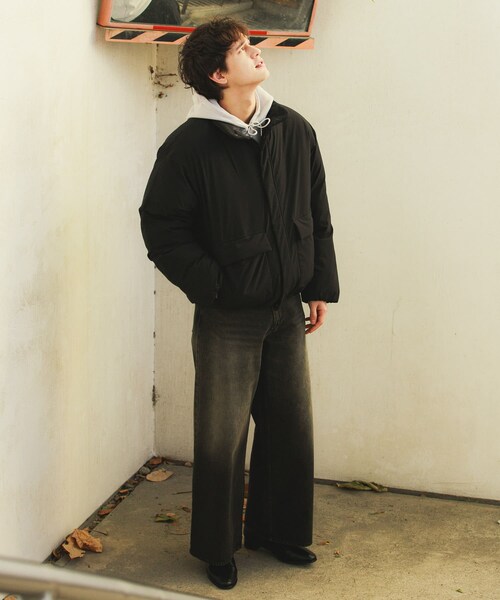 SENSE OF PLACE by URBAN RESEARCH（センスオブプレイスバイアーバンリサーチ）の「バルーンパデッドブルゾン（テーラードジャケット・メンズ・BLACK/NAVY/YELLOW・M/L）」の12枚目の写真