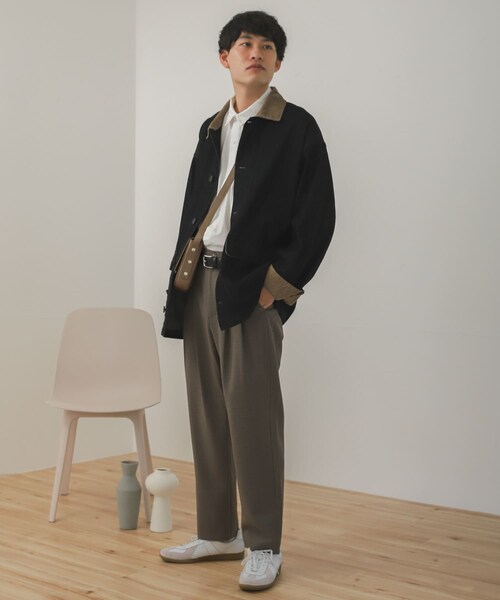 SENSE OF PLACE by URBAN RESEARCH（センスオブプレイスバイアーバンリサーチ）の「『セットアップ対応』デニムカバーオール（カバーオール・メンズ・IVORY/BLACK・M/L）」の18枚目の写真