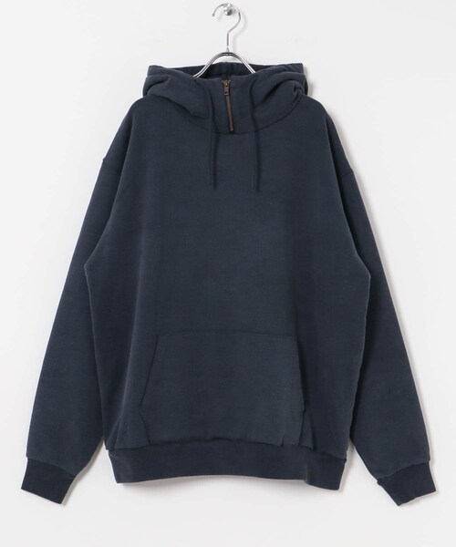 URBAN RESEARCH（アーバンリサーチ）の「dDdDdDd　FADE HALFZIP HOODIE SWEAT（パーカー・メンズ・GRAY/WHITE/BLACK/NAVY・S/M/L/XL/XXL）」の4枚目の写真