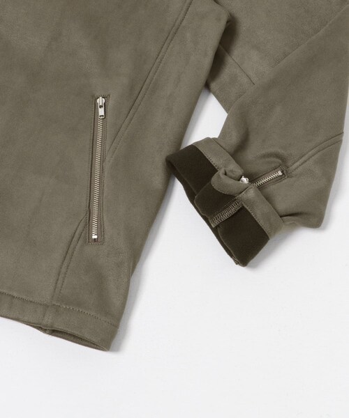 ITEMS URBANRESEARCH（アイテムズ アーバンリサーチ）の「裏フリース F.S. シングル ライダース（ライダースジャケット・メンズ・BLK/BRN/CHA・M/L）」の16枚目の写真