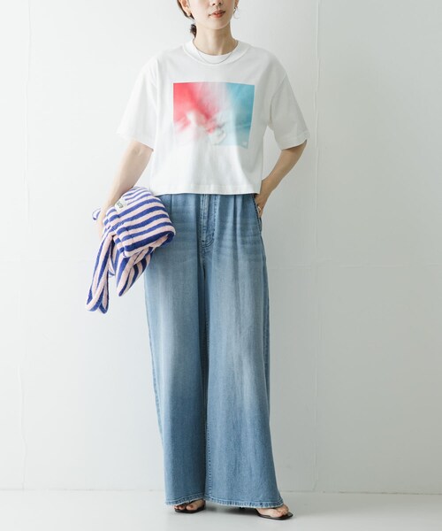 URBAN RESEARCH(アーバンリサーチ)の「NEW BALANCE NB GREYフォトTシャツレッド(Tシャツ/カットソー・レディース・ホワイト・M)」の7枚目の写真