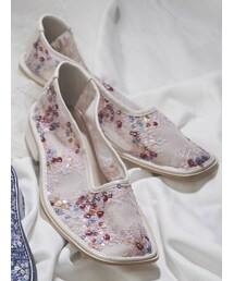 merry jenny | mistスパンコールシアーshoes(パンプス)