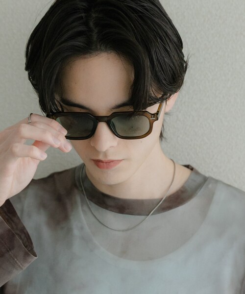 SENSE OF PLACE by URBAN RESEARCH（センスオブプレイスバイアーバンリサーチ）の「スクエアウェリントンサングラス（メガネ・メンズ・BLACK/BROWN/KHAKI・One）」の16枚目の写真