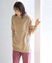 nissen | 大きいサイズ静電気防止洗濯機で洗えるオフタートルニットプルオーバー(ニット/セーター)