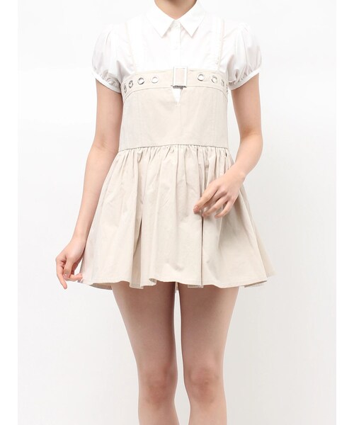 jouetie（ジュエティ）の「ミリタリーキャミチュニック（チュニック・レディース・アイボリー/ブラック/カーキ・M）」の2枚目の写真