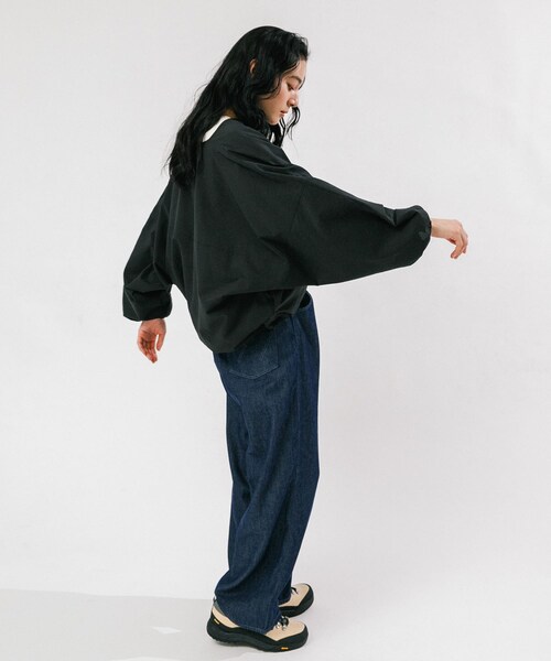 EKAL（エカル）の「『吸水速乾/通気性/軽量』DOT AIR CARDIGAN（カーディガン/ボレロ・レディース・ブラック/ブラウン/チャコール・One）」の9枚目の写真