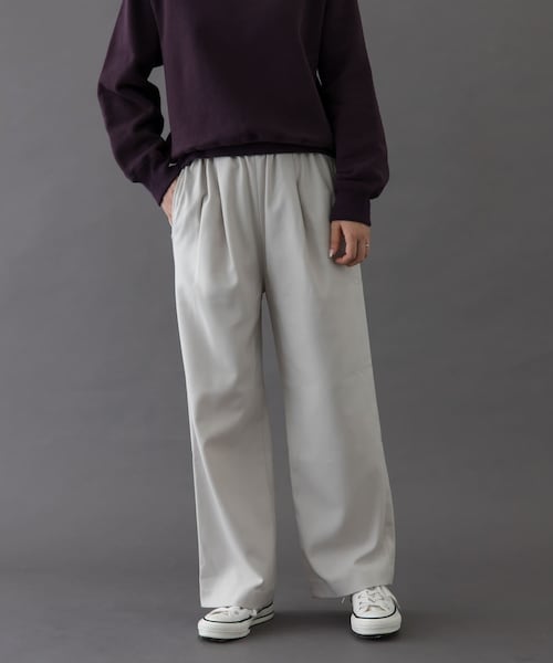 URBAN RESEARCH DOORS(アーバンリサーチドアーズ)の「FORK&SPOON ラナテックイージーパンツ(その他パンツ・レディース・DARK NAVY/GREIGE/CHARCOAL・1/2)」の1枚目の写真