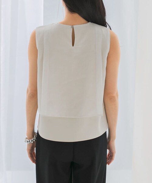 URBAN RESEARCH ROSSO（アーバンリサーチロッソ）の「シアーチンツレイヤードブラウス（シャツ/ブラウス・レディース・WHITE/MAUVE PINK/SLATE BLUE・FREE）」の5枚目の写真