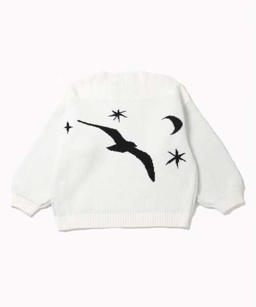 ADAM ET ROPE'（アダムエロペ）の「【X-PARIS/エックスパリ】PAR JACQUARD BOAT-NECKED CHENILLE KNIT SWEATER（ニット/セーター・メンズ・ブラック/ホワイト・M/S）」の10枚目の写真
