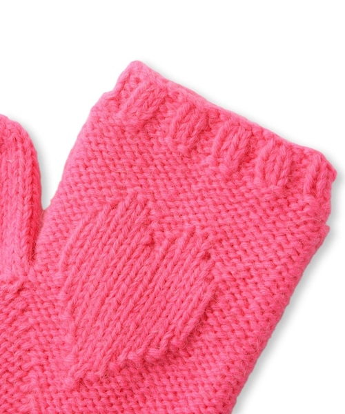 ADAM ET ROPE'（アダムエロペ）の「【J'aDoRe限定】【ugly sweater club（アグリー セーター クラブ）】Dazed（手袋・レディース・グレー/ピンク/イエロー・F）」の12枚目の写真