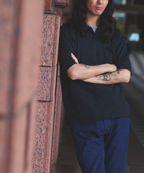 BATONER for WILD LIFE TAILOR ニットポロ ADAM ET ROPÉ WILD LIFE TAILOR(アダム エ ロペ ワイルド ライフ