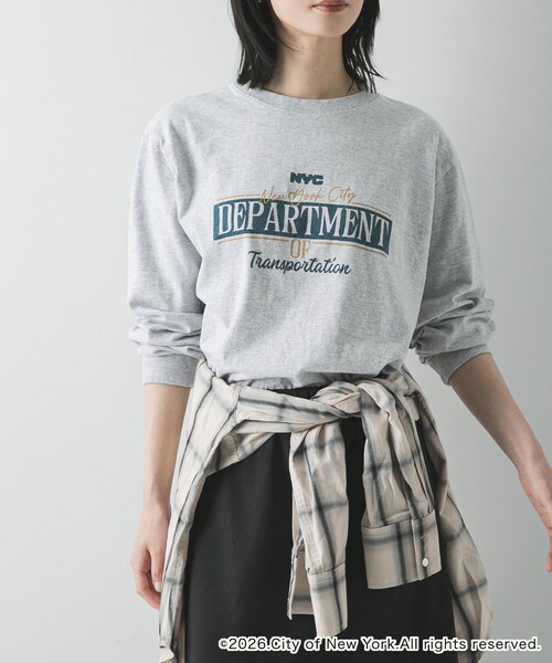 URBAN RESEARCH（アーバンリサーチ）の「GOOD ROCK SPEED 　ロングスリーブカットソー（Tシャツ/カットソー・レディース・OFF WHITE/ASH GRAY・Free）」の2枚目の写真