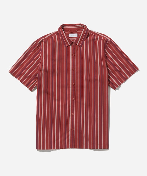 Saturdays NYC（サタデーズ ニューヨークシティ ）の「Bruce Stripe SS Shirt（シャツ/ブラウス・メンズ・ホワイト/レッド/ネイビー・M/L/XL/XS/S）」の14枚目の写真