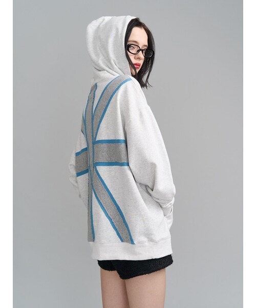 jouetie（ジュエティ）の「【LONSDALE×jouetie】スタッズBIGフーディー（その他トップス・レディース・オフホワイト/ブラック/ネイビー・M）」の2枚目の写真