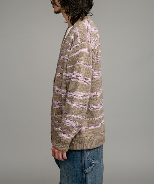 URBAN RESEARCH Sonny Label（アーバンリサーチサニーレーベル）の「ウール混スペースダイニットカーディガン（カーディガン/ボレロ・メンズ・ブラック/ネイビー/ベージュ・M/L）」の22枚目の写真